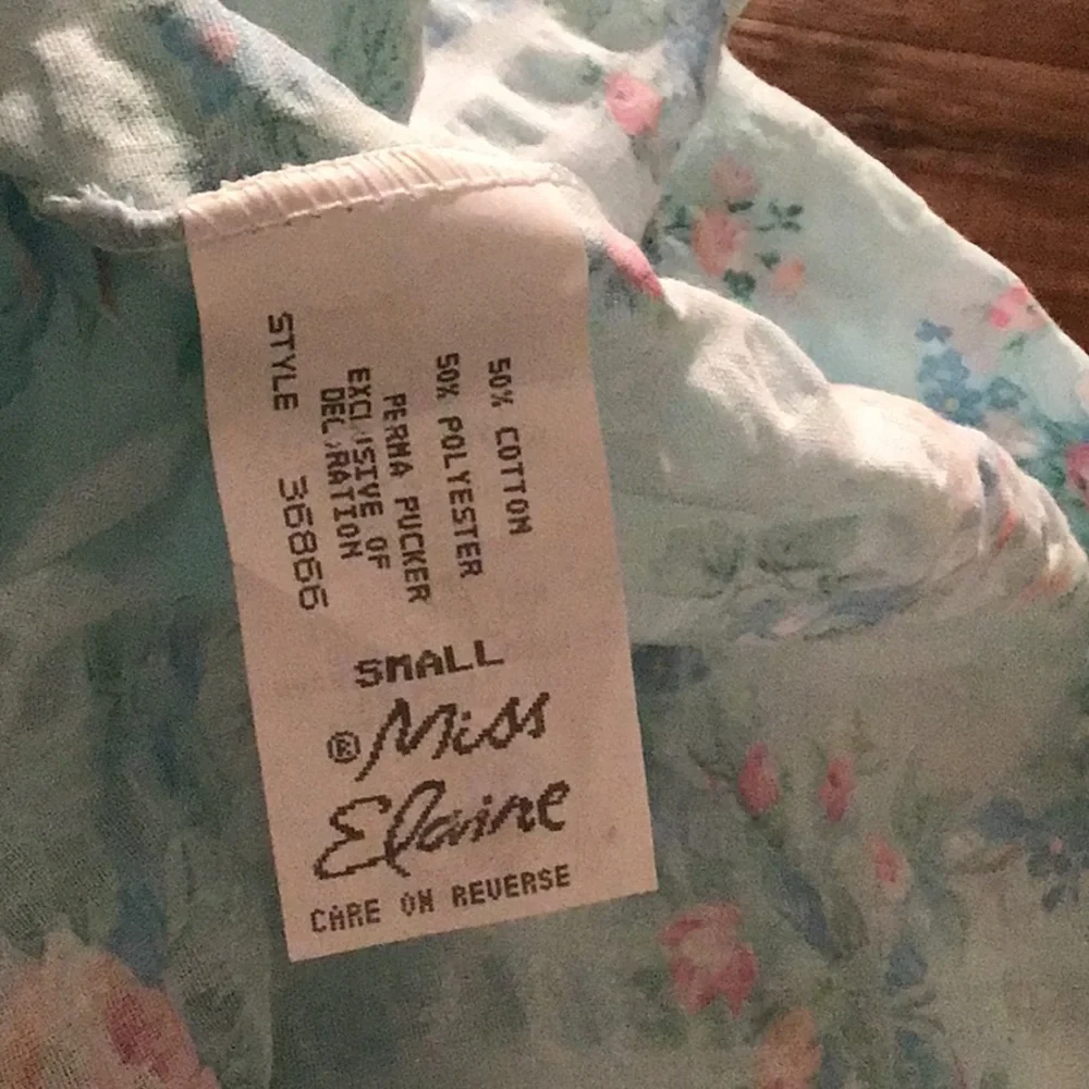Miss Elaine housecoat robe duster seersucker